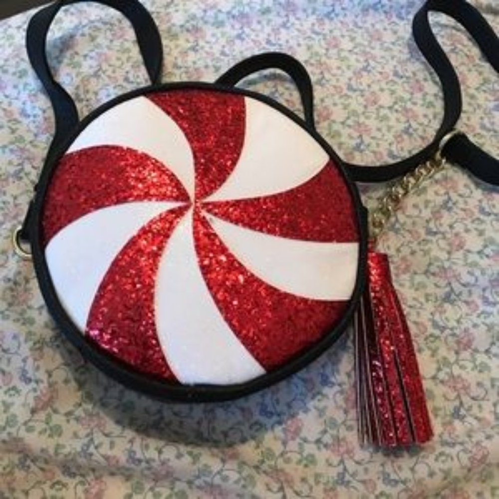 Betsey Johnson Peppermint Glitter Purse